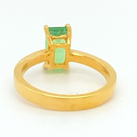 Tsavorite Garnet 1.49ct Solid 22K Yellow Gold Ring - Picture 5 of 6